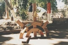 "PÄIKE" 1996 puu - puuskulptuuri sümpoosion Alajulea, Costa Rica <br /> "SUN" 1996 wood - wood carving symposium in Alajuela, Costa Rica